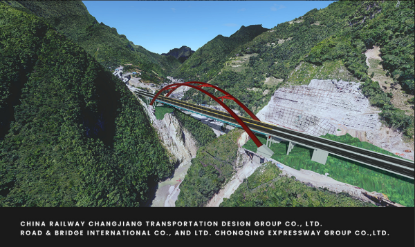 蓼子特大桥BIM应用入围2023年基础设施数字化光辉大奖赛决赛1