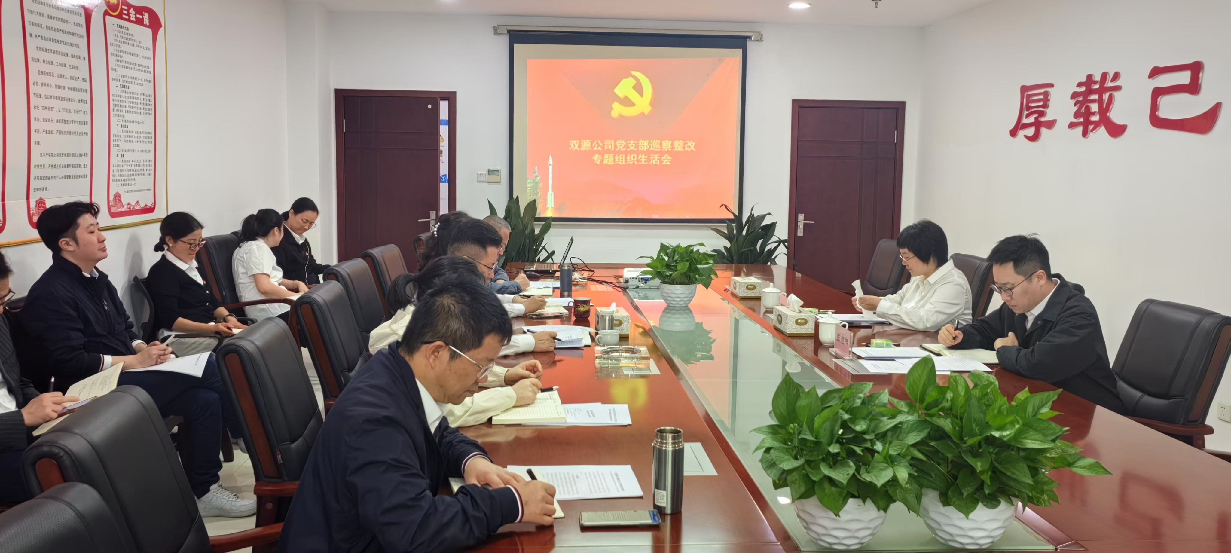 双源公司党支部召开巡察整改专题组织生活会